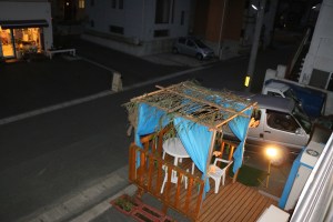 Booth setup outside KHC.